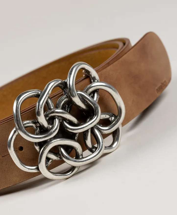 Nus Silver. Cinturón con hebilla plateada. - Imagen 7
