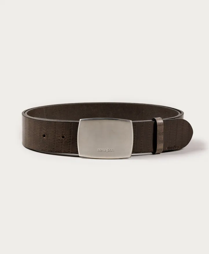 Belt Nona Man. Elegant silver buckle with engraved nona|bcn logo. - Image 4