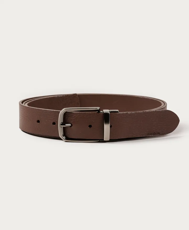 Belt Milan. Satin silver buckle.