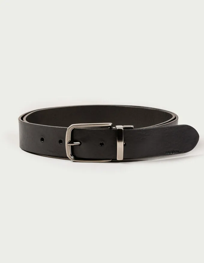 Belt Milan. Satin silver buckle.