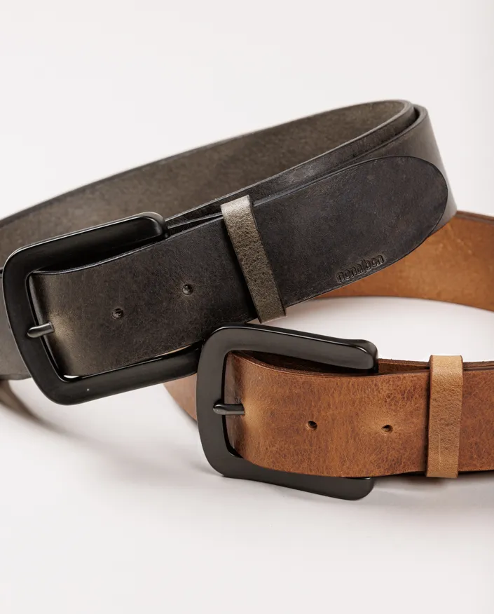 Belt Reno. Modern matte black buckle. - Image 3