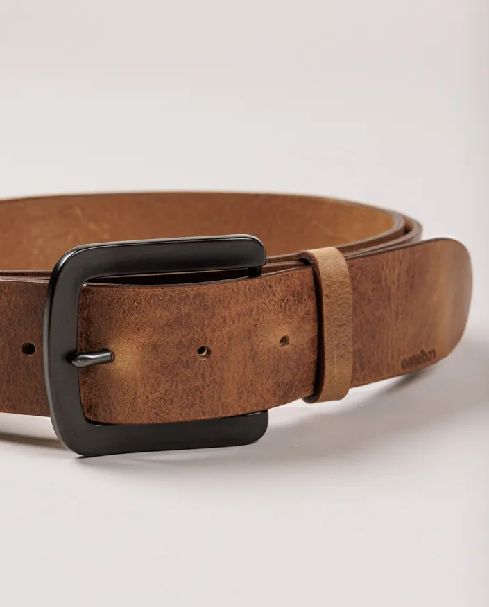 Belt Reno. Modern matte black buckle. - Image 2