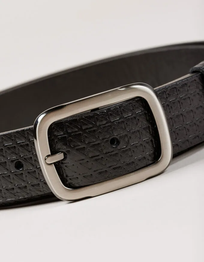 Belt Oslo. Anthracite elegant buckle.
