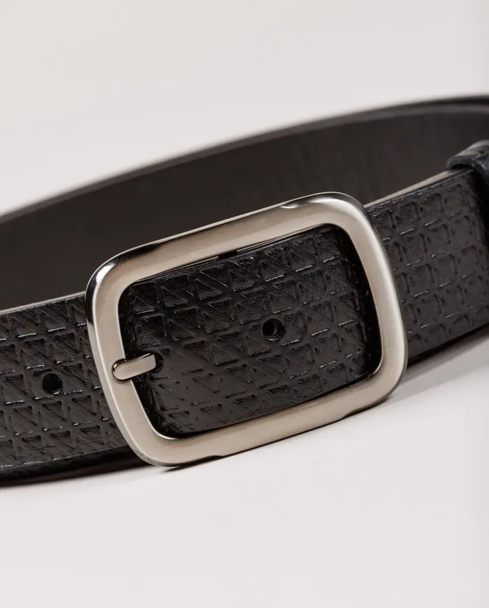 Belt Oslo. Anthracite elegant buckle. - Image 3