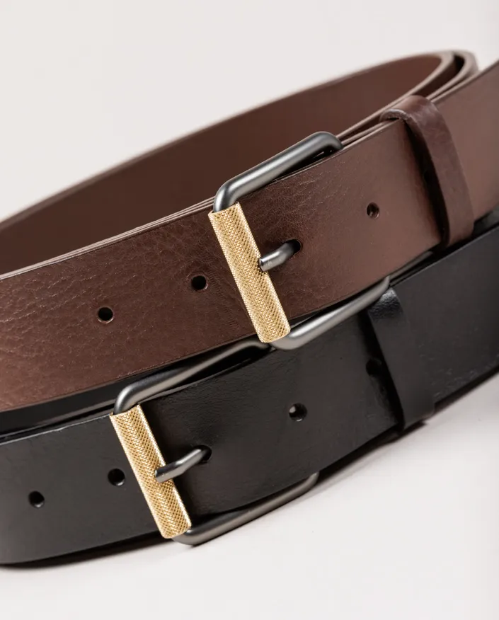 Belt Tokyo. Gold roller buckle. - Image 4