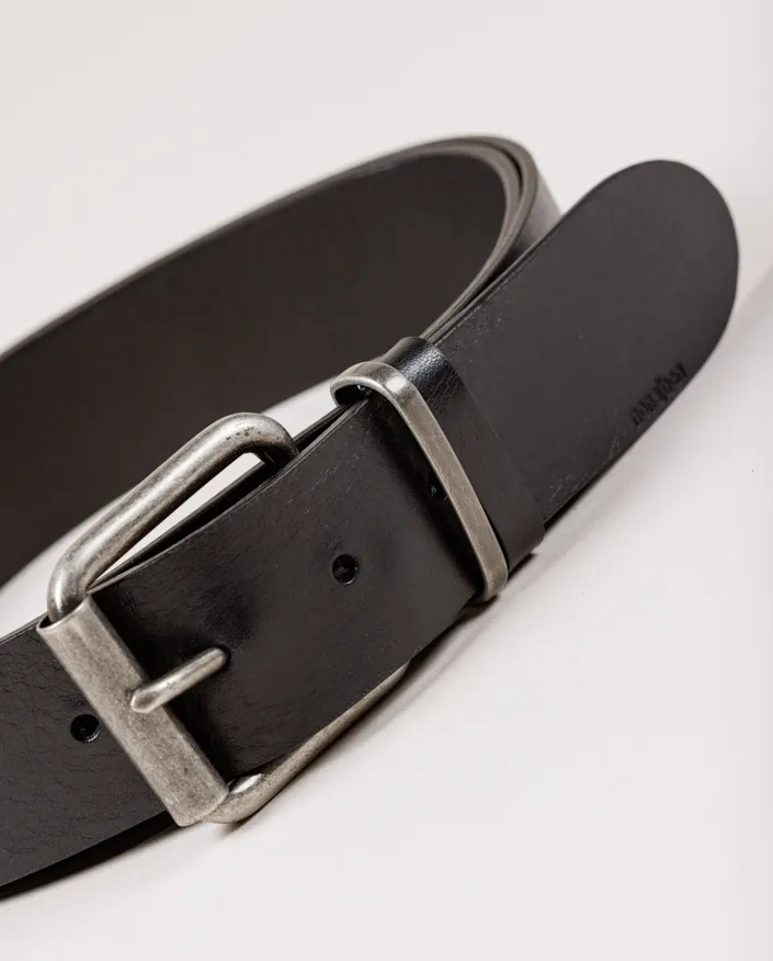 Belt Ohio. Old silver buckle with metal loop. - Image 3