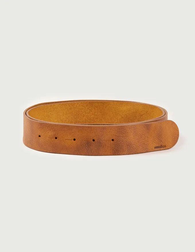 Correa piel color vintage Ocre