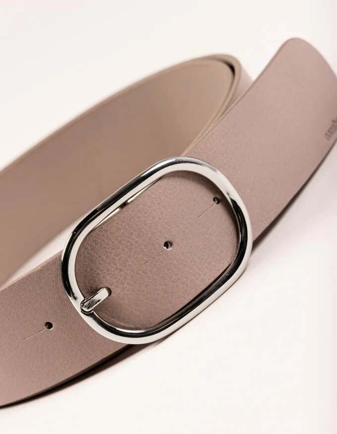 Belt Juliet Silver. Minimalist silver buckle.