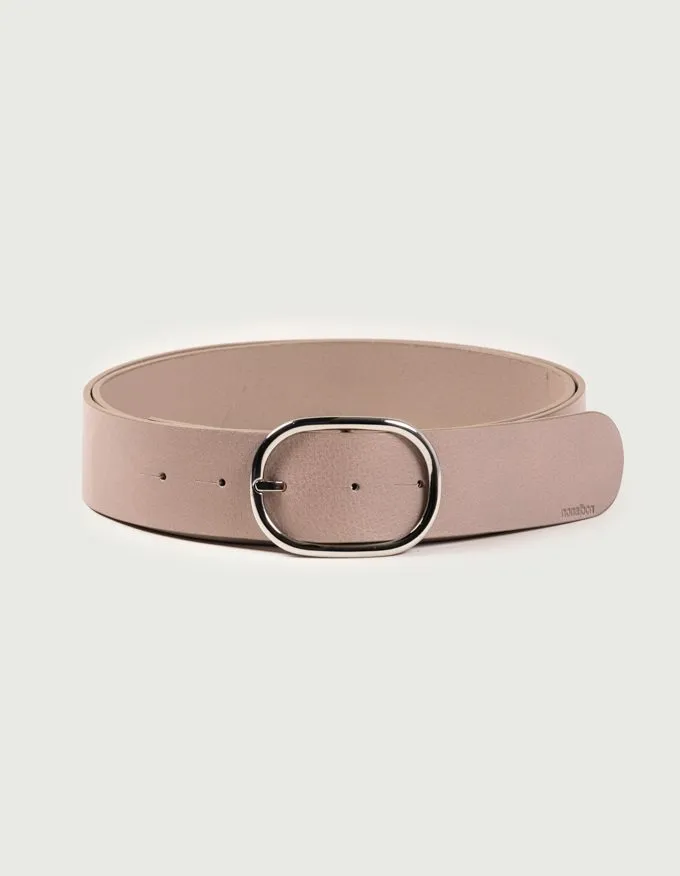 Belt Juliet Silver. Minimalist silver buckle.