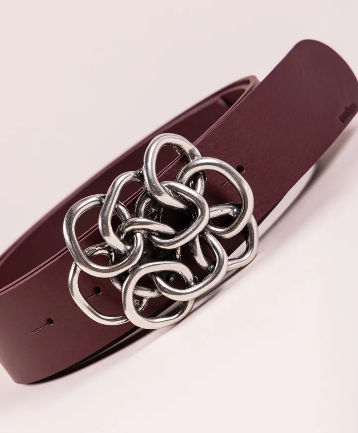 Nus Silver. Cinturón con hebilla plateada. - Imagen 10
