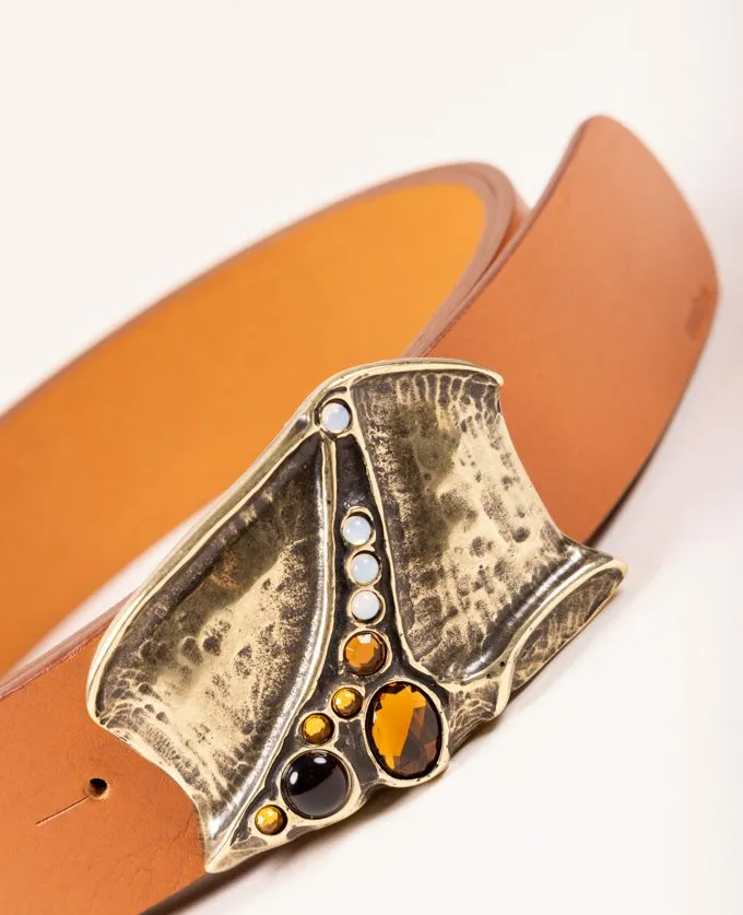 Belt Luxor Dore. Original and elegant gold buckle