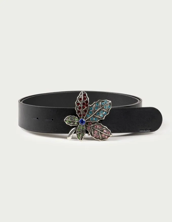 Bali Belt. Flower-shaped buckle with colorful crystals.