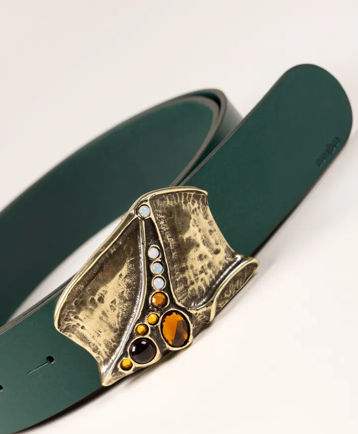 Cinturón Luxor Oro. Hebilla dorada original y elegante. - Imagen 11