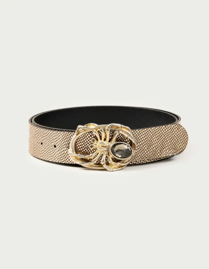 Belt Spider. Light gold buckle.