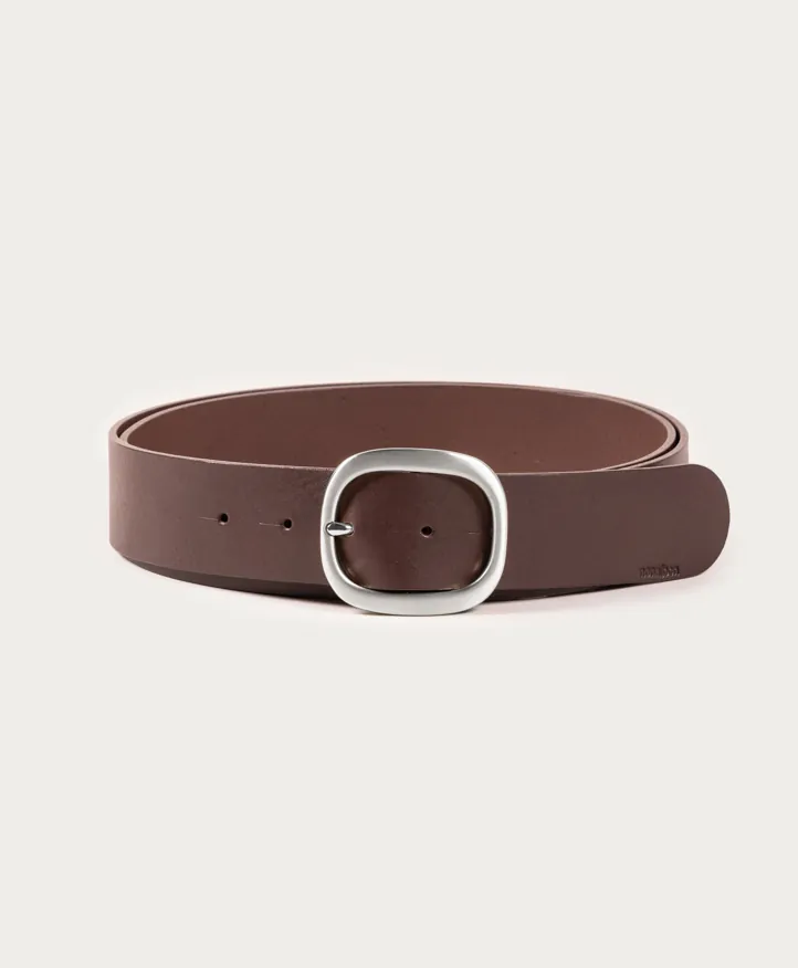 Belt Nina in Silver. Elegant satin silver buckle. - Image 4
